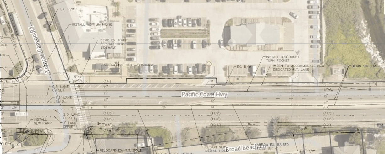 PCH-Trancas Right Turn Aerial Image