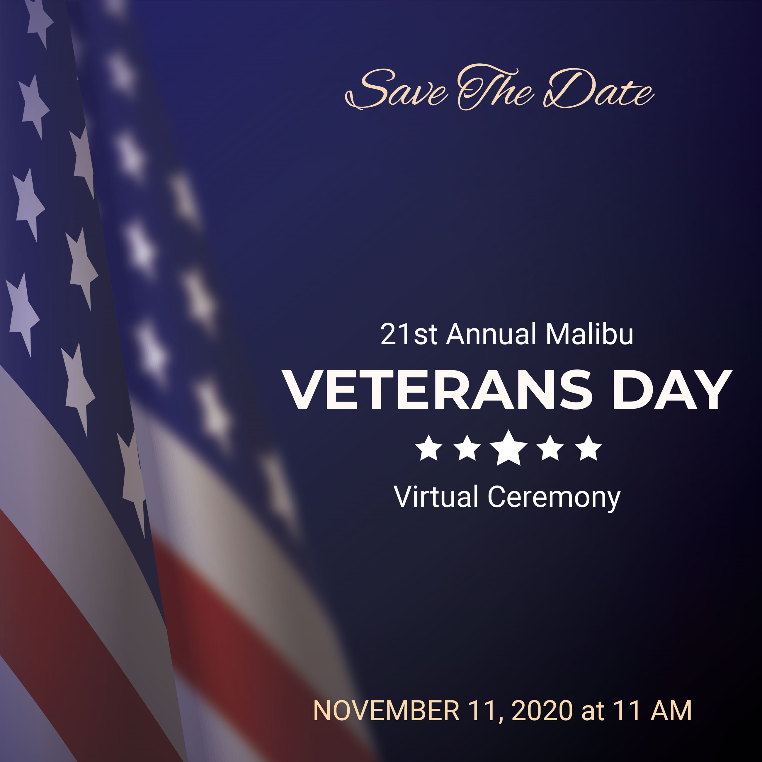 Malibu Veterans Day Ceremony 11-11-2020