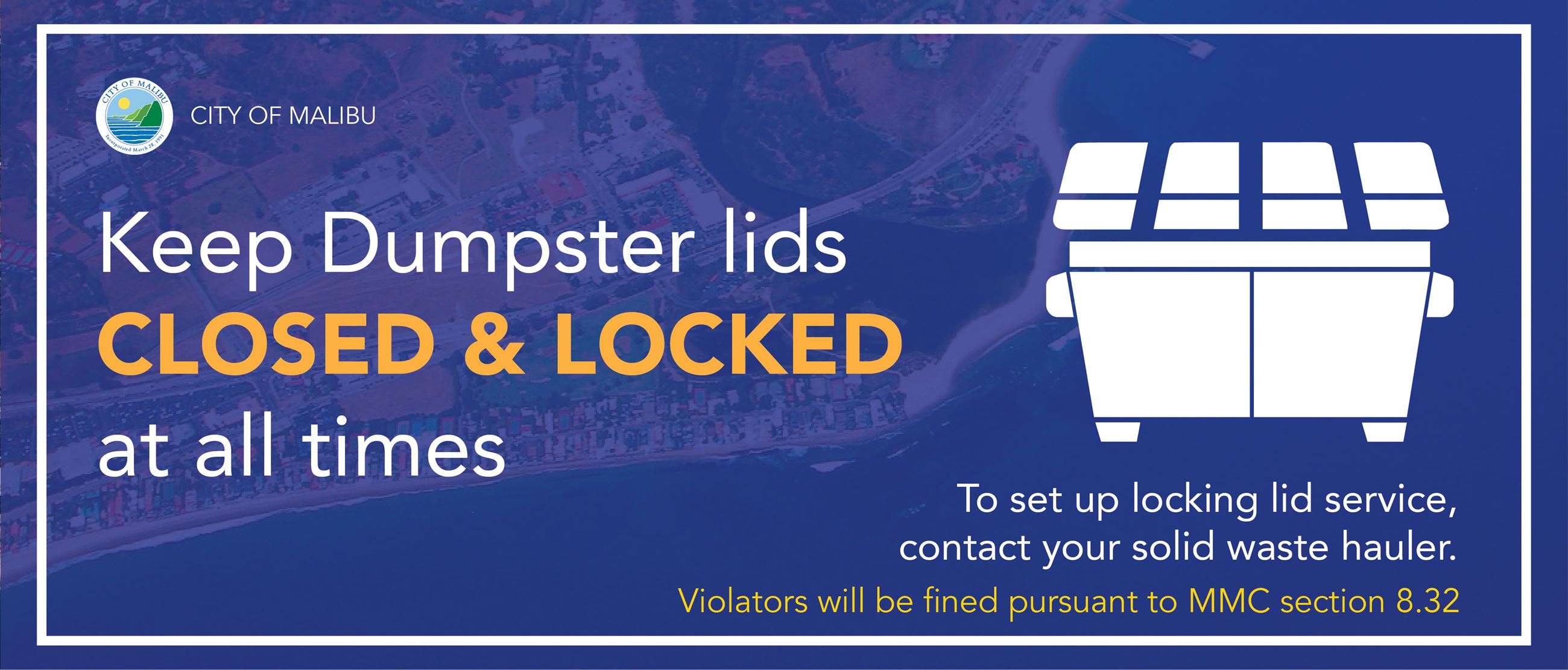 Locking Dumpsters Required