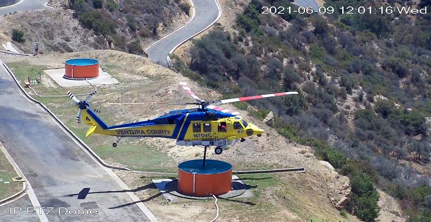 Ventura County Fire Helicopter Practicing Using 69 Bravo Helistop #1