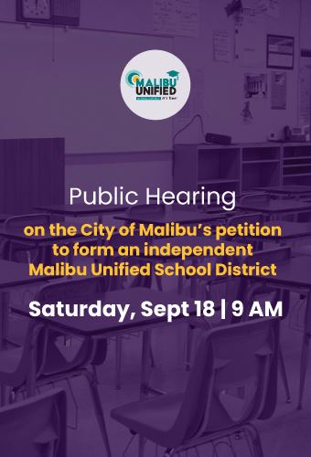 September 18 Public Hearing on School District Separation