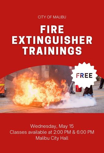 Free Fire extinguisher training at City Hall