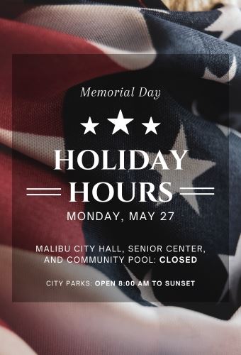 Memorial Day May 27 holiday closures