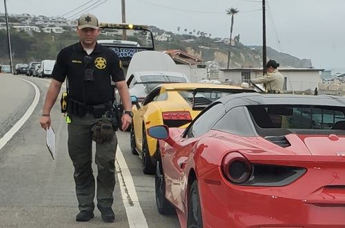 exotic cars arrested and towed for speeding