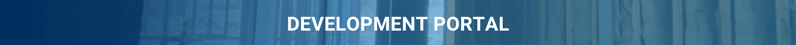 Development Portal (homepage banner)